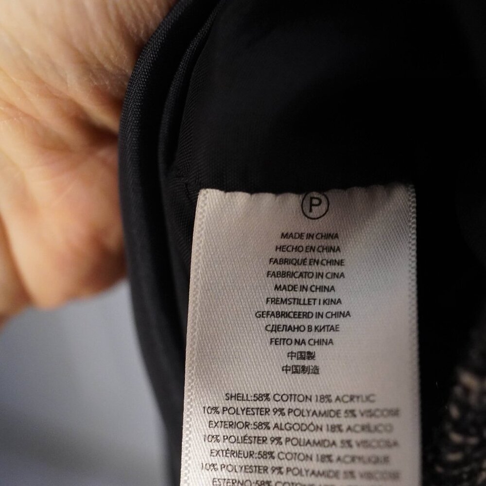 Michael Kors Sleeveless Tweed Sheath Dress Size 20W Navy White Professional - Picture 4 of 4